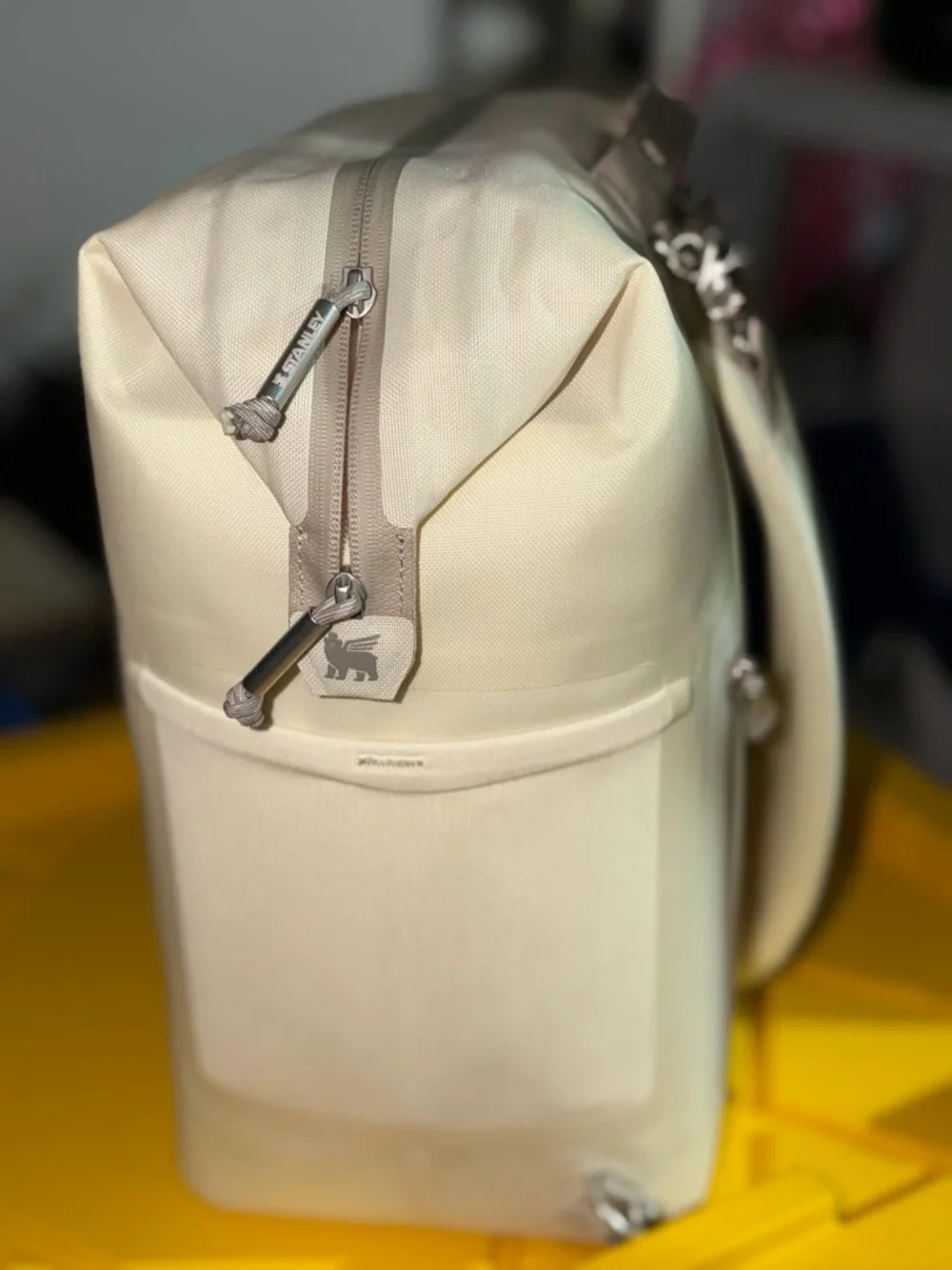 Stanley 20 Cans All Day Madeleine Midi Backpack Cooler - Cream: 14.8L Polyester - Picture 3 of 13